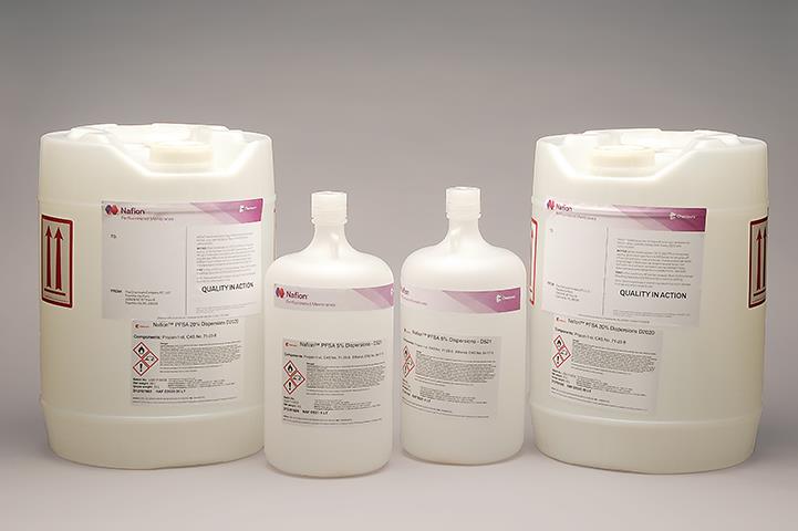 4 bottles of nafion perfluorinated membranes